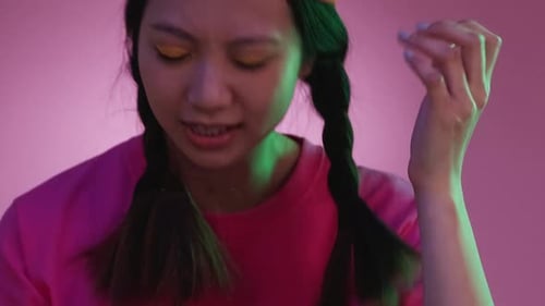 Lost Game Mobile Competition Focused Upset Woman