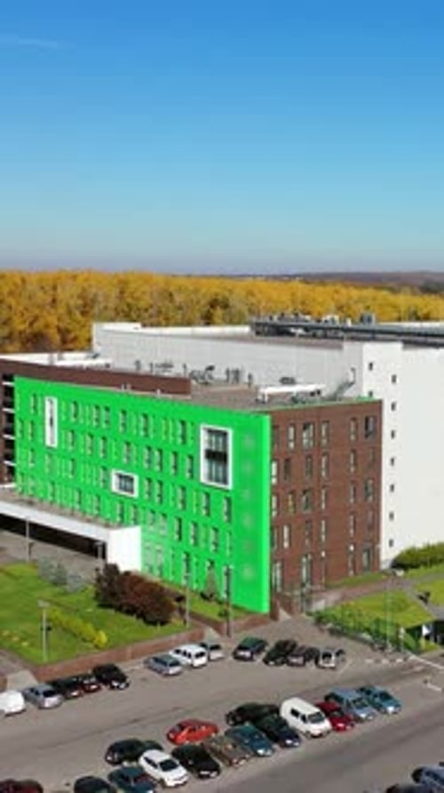 Modern Manufacturing Architecture. Vertical video