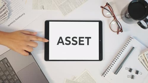 ASSET DISPLAYING ON A TABLET SCREEN