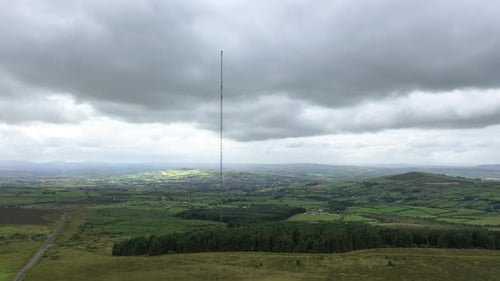 Aerial View of the Strabane Transmitting Station in Northern Ireland
