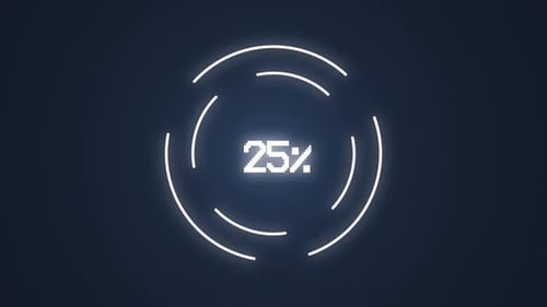 Loading Bar circle animation and Loading Complete