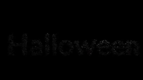Halloween Text to Bat on Alpha Loop 4K