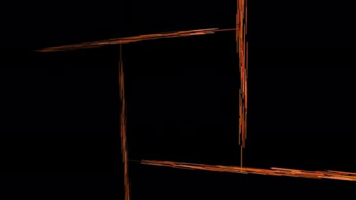 Floating Straight Lines Create an Abstract