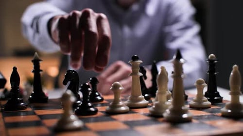 Tense Chess Game: Pawn Move Strategy and Skill
