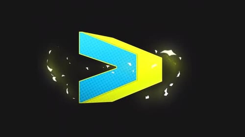 Bounce Scale 3D Pfeil nach rechts