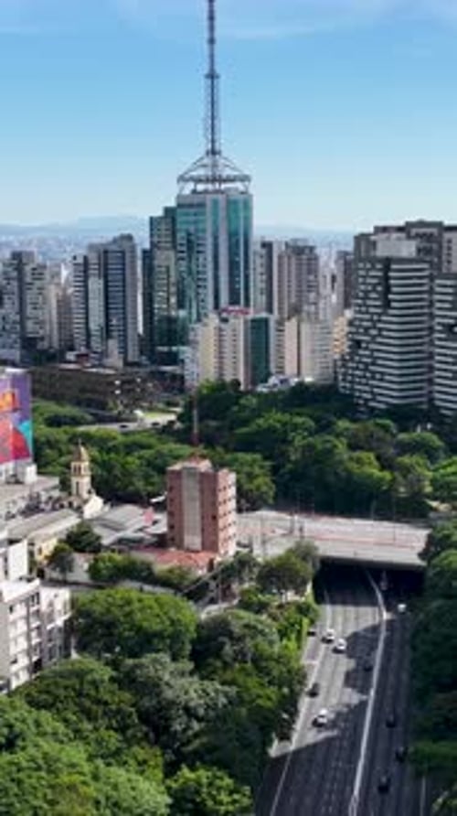 23rd Avenue in downtown Sao Paulo in Brazil.