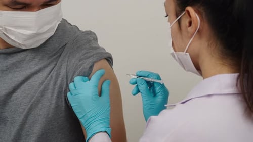 Vaccine Injection by Healthcare Professional