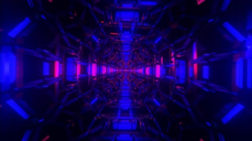 Hypnotic VJ Loop Featuring a Neonflashing Disco Background That Mesmerizes the Audience