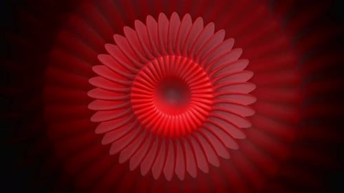 Padrão de laço sem costura com formato circular semelhante a um botão de flor aberto