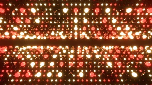 Red And Yellow Strobe Balls Rotation Background Vj Loop In 4K