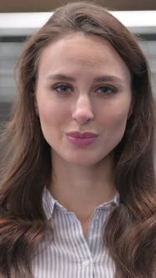 Portrait of Young Businesswoman Pointing at the Camera, Vertical Video