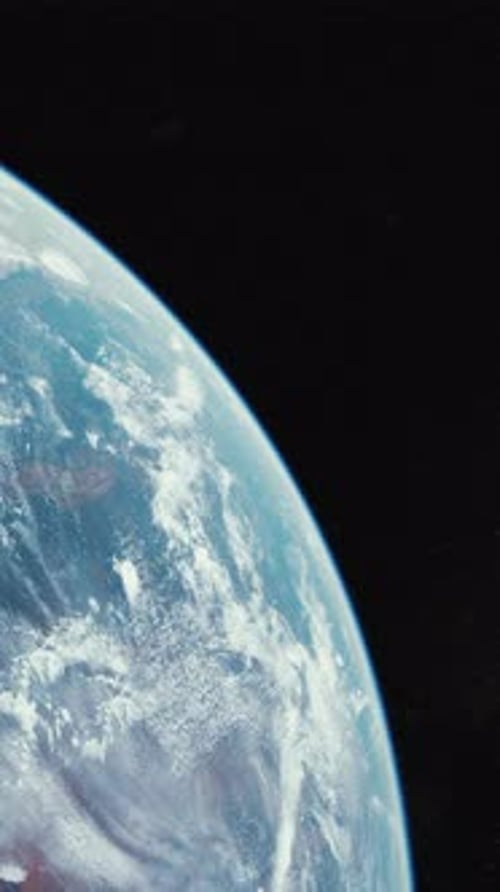 Earth CloseUp View From Space