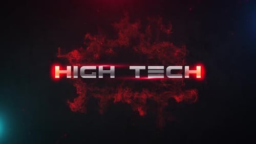 Futuristic Metallic Text or Logo Reveal with Fire and Particles