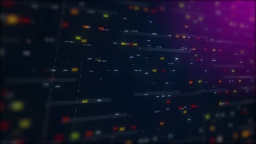 Animated Digital Data Stream Network Background Loop