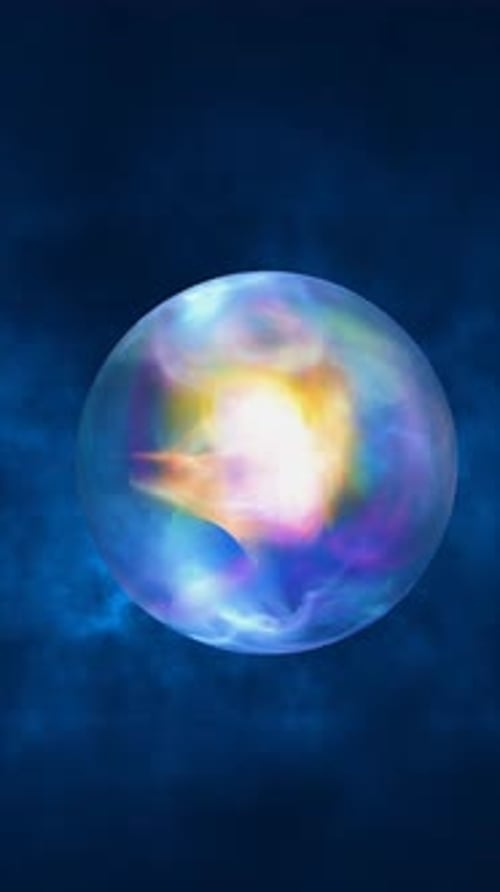 Dynamic Psychedelic Orb Abstract Motion Background