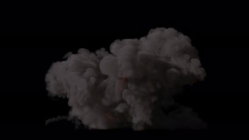 Realistic Dynamic Explosion with Fire and Smoke