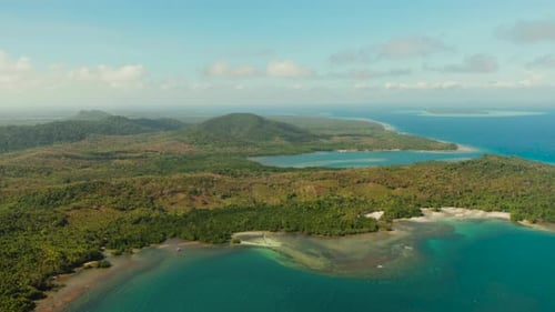 Coastline on the Tropical Island