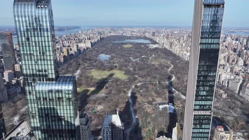 Central Park At Manhattan In New York United States.
