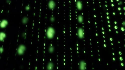 Green Digital ₺ İcon Holographic