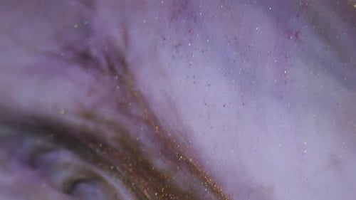 Swirling Purple, White, and Gold Glitter Background