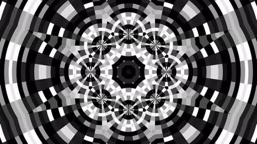 Abstract Geometric Kaleidoscope Pattern Motion Background