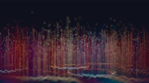 Abstract 3D Big Data Plot Visualization Futuristic Infographics Aesthetic Design Animation Visual