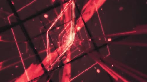 Animation der orange leuchtenden Tunnellichter