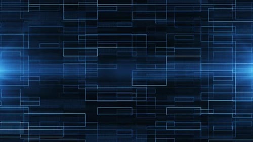 HD Abstract Technology Cyberspace Data Background | Futuristic Digital Network HUD Interface Loop