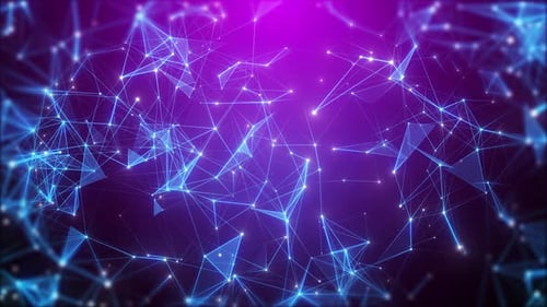 Abstract Digital Network Plexus Background Loop