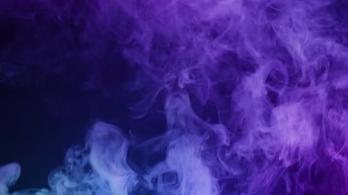 Swirling Purple and Blue Abstract Smoke Background