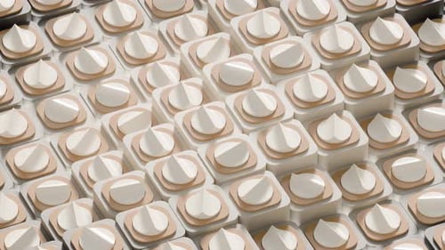 Wavy Geometric 3d Loop Animation