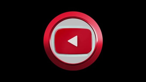 YouTube Icon Loop 3d