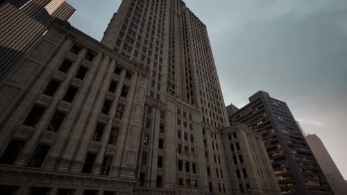 Tall Building Among Other Skyscrapers