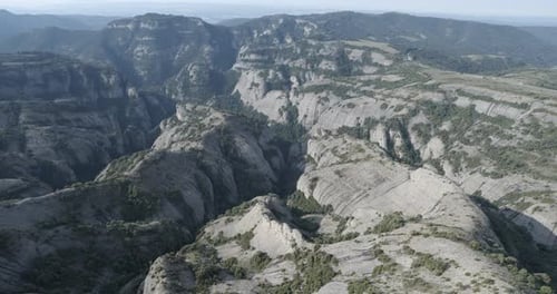 aerial view from rock mountain