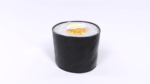 Sushi 3d food rotating loop