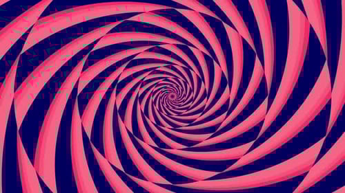 Abstract Hypnotic Spiral Motion Background Loop