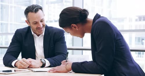 Business Professionals Conclude a Successful Deal