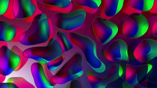 Dynamic Abstract Fluid Shapes Looping Background Animation