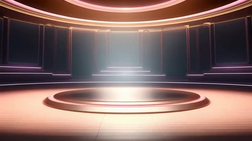 Modern 3D Virtual Stage Studio Background Animation