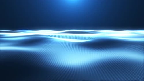 Futuristic Abstract Data Stream Particle Wave Background