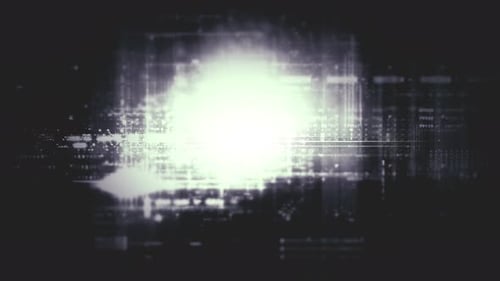 Futuristic Digital Glitch Data Stream Abstract Background