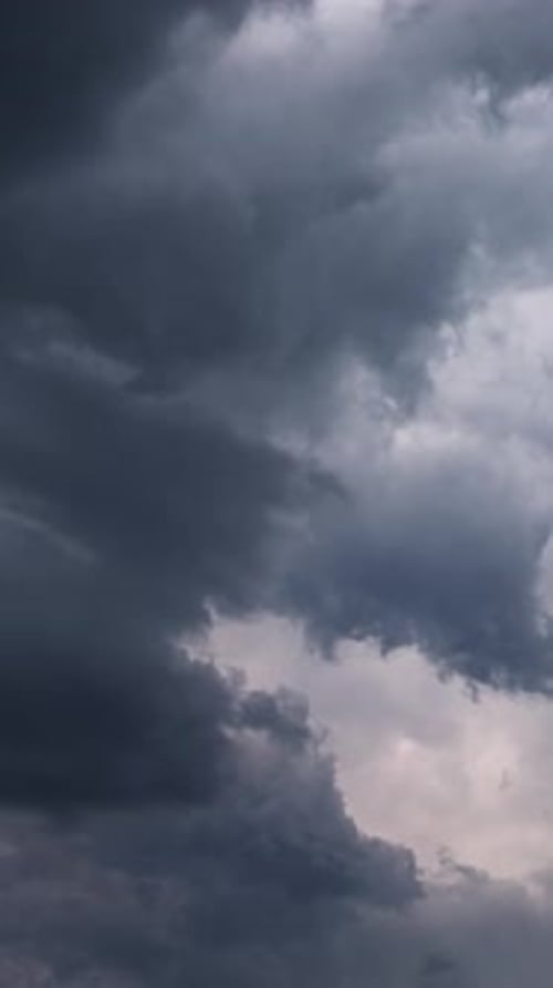Dark storm clouds moving