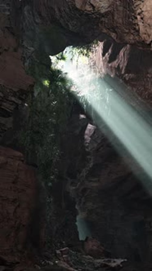 A Mesmerizing Play of Light and Shadows Inside a Mystical Cave