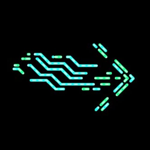 Neon Dotted Arrow