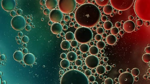 Abstract Colorful Spheres in Viscous Motion
