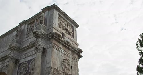 Cityscape Arch of Constantine Rome Italy