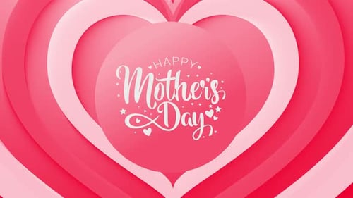 Happy Mother's Day Animated Heart Tunnel Greeting