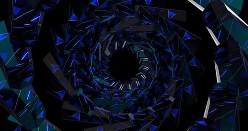Animation tunnel de couleur abstraite 4K VJ 07