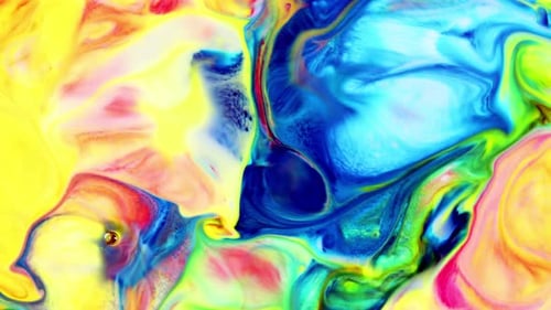 Abstract Swirling Colors Background with Fluid Motion