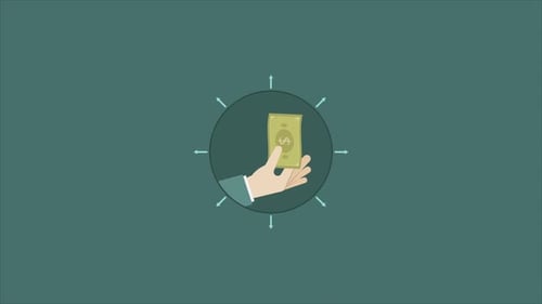 Animated Flat Design Infographic for Global Digital Payment Network